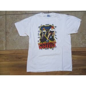 Wandering Wheels 1999 Bicycle Race White T-Shirt Double Sided Sz M